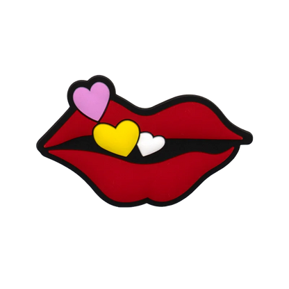 1/9pcs Rose Charms For Beach Bag Accessories Heart Glasses Lips Handbag Decoration Beach Coconut for Tote Bag Accessories Good Vibrations