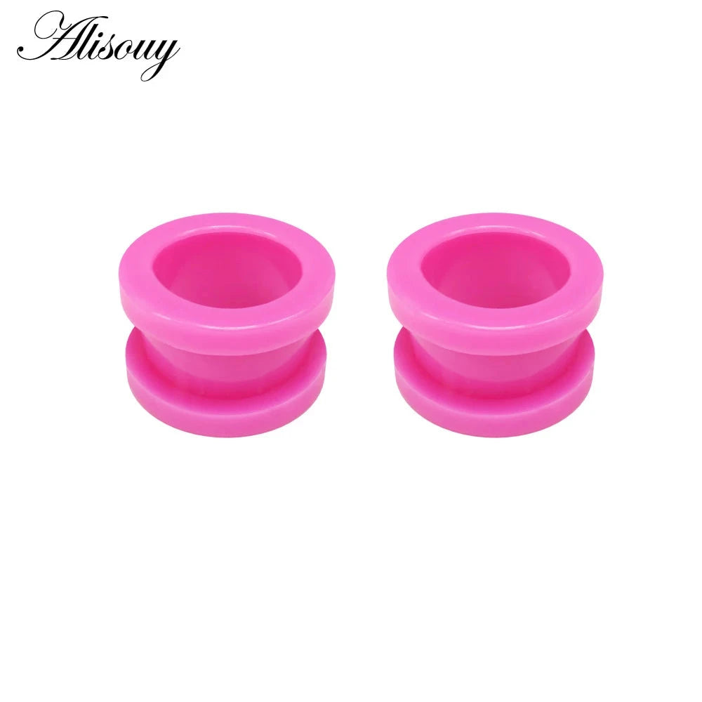 2Pcs/lot Fake Cheater Acrylic Ear Plugs And Tunnels Ear Expander Stretchers Kit Ear Tragus Piercing Set Body Jewelry 9 Sizes Good Vibrations Adult Super Store