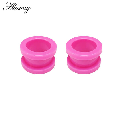 2Pcs/lot Fake Cheater Acrylic Ear Plugs And Tunnels Ear Expander Stretchers Kit Ear Tragus Piercing Set Body Jewelry 9 Sizes Good Vibrations Adult Super Store