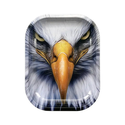 1pc Metal Rolling Tray Tobacco Herb Smoking Accessories 180*140mm Small Tray Tinplate Storage Plate Gifts GOOD Vibrations Adult Super Store