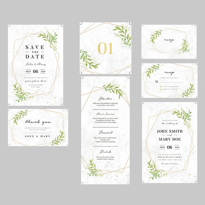 50pcs Personalized Print Wedding Invitation Insert Reception Reply RSVP Wishing Well Table Card Thank You Cards Menu IC101 Good Vibrations