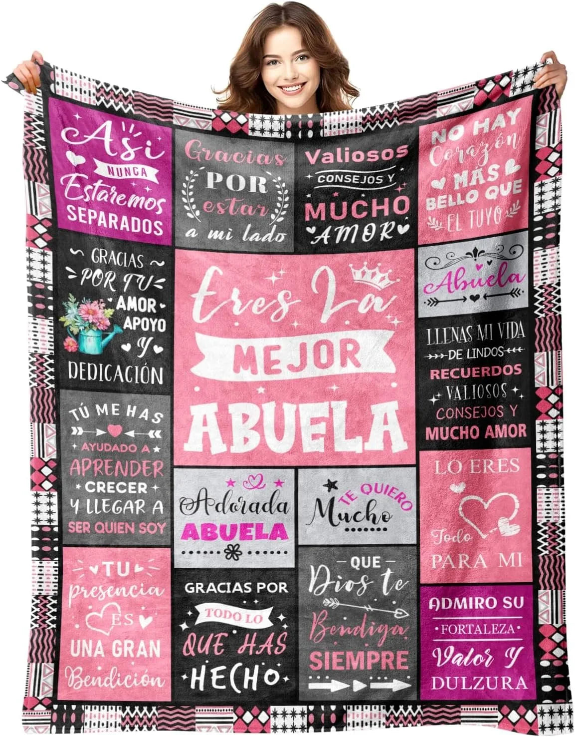 Gifts from Daughter Son for Mother's Day Birthday Mom Gifts Anniversary Unique Gifts for Mom Super Soft Flannel Throw Blankets Good Vibrations