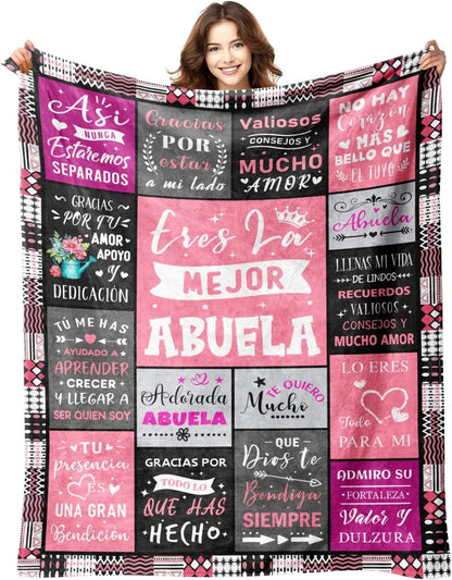 Gifts from Daughter Son for Mother's Day Birthday Mom Gifts Anniversary Unique Gifts for Mom Super Soft Flannel Throw Blankets Good Vibrations