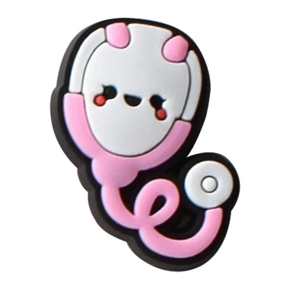 Shoe Charms for Crocs Accessories Organ Medical Care Shoes Charm for Croc Decorations Pins Men Accessory Jeans Woman Clogs Clips Good Vibrations