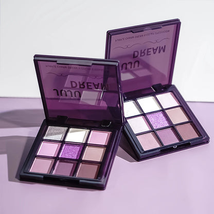 Purple charm dream girl nine-color eye shadow plate smoke purple low saturated pearl matte purple spicy multi-color eye shadow Good Vibrations