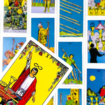 English/Spanish Version Classic The Rider Tarot Card Prediction Divination Board Game Toy Holiday Games Waite Tarot Deck Booklet Good Vibrations