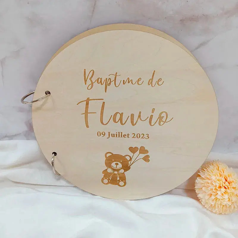 Guestbook for Baby Custom Wooden Guest Book Sign Baby Shower Decorations Birthday Party Supplies Wedding Ideas DIY Adult Kids Good Vibrations