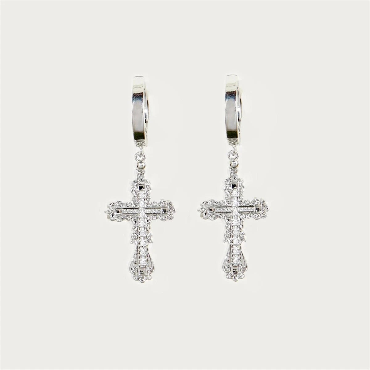 Cross necklace set, women's shell pearl, personalized minimalist necklace, punk style cross, gold-plated color preservation Good Vibrations