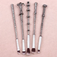 Magic Wand Makeup Brushes Set - 5pcs Foundation Blending Blush Eyeshadow Lip Powder Brush Beauty Tools Good Vibrations