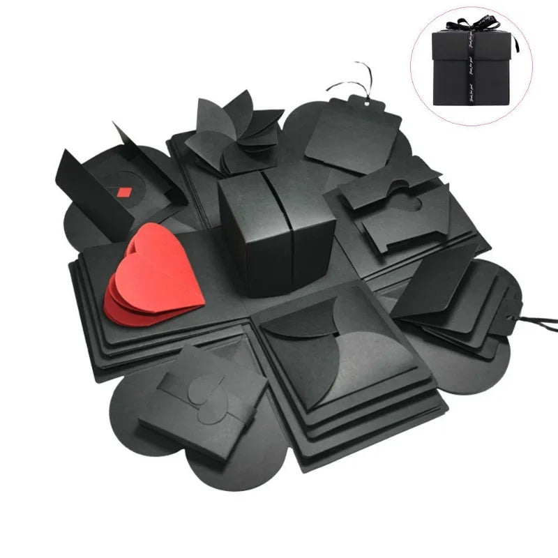 1Set Explosion Photo Album Gift Box Storage Box Valentine's Day Surprise Gift Box Romantic Couple Creative Gift Good Vibrations