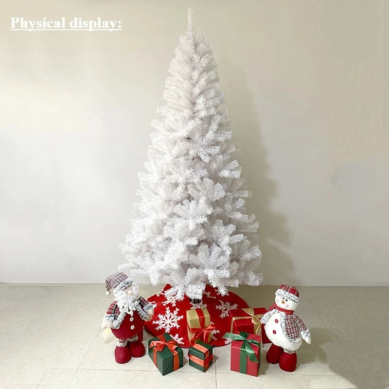 Artificial Christmas Tree PVC Encrypted White Christmas Tree 90cm-210cm Christmas  Party Atmosphere Home Decoration Supplies Good Vibrations