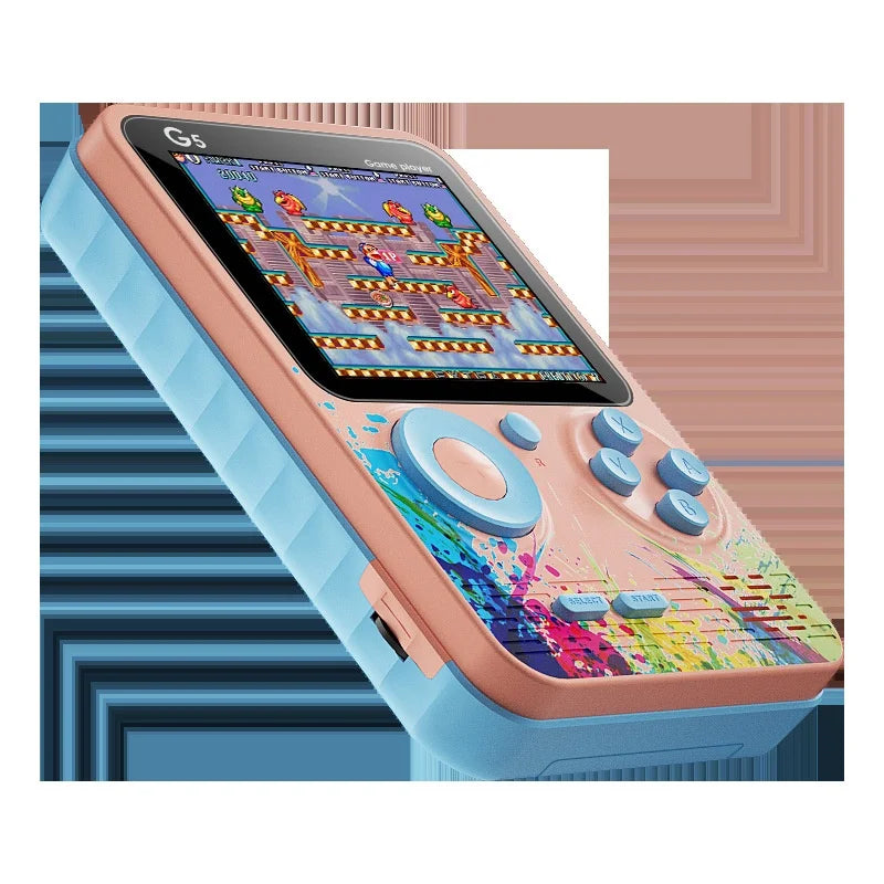 500 Games Mini Handheld Game Console Built-in Classic Retro G5 Player Support TV Out With Gamepad Kids Adults Christmas Gift Good Vibrations