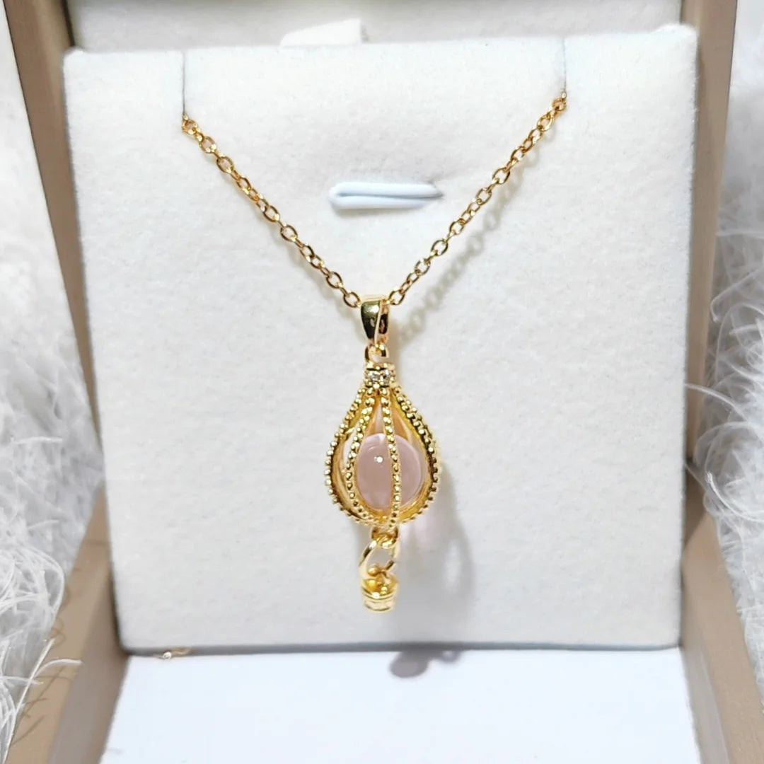 Chic Melody Pendant Necklace & Earrings Set - Glittering Zircon Crystal Jewelry for Women Good Vibrations