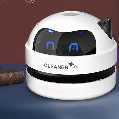 Desktop Vacuum Cleaner with Nozzle & Cleaning Brush USB Charging  Mini Desk Dust Vaccum Cleaner Good Gift For Kid Student Ofiice Good Vibrations