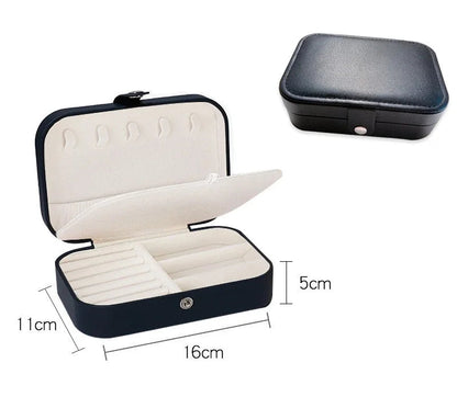 2024 Portable Jewelry Box Jewelry Organizer Display Travel Jewelry Case Boxes Button Leather Storage Zipper Jewelers Good Vibrations
