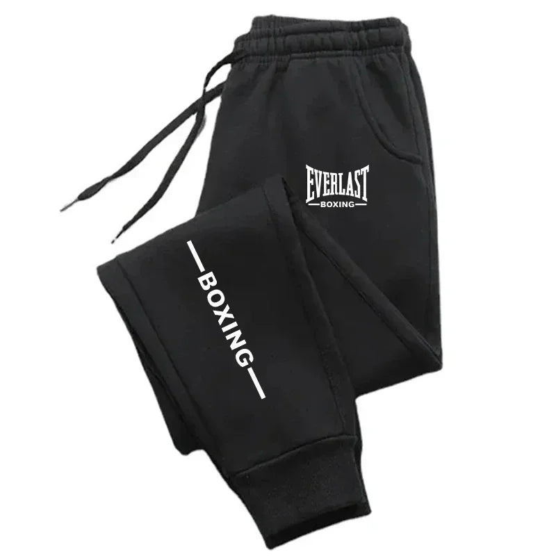 2025 Autumn EVERLAST Printed Jogging Pants Men's Tracksuit Pants for Men Sweatpants Jogger Men Brushed Gym Women Winter Trousers Good Vibrations
