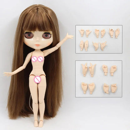 ICY DBS blyth doll 1/6 bjd toy joint body white skin shiny & matte face 30cm on sale special price toy gift anime doll Good Vibrations
