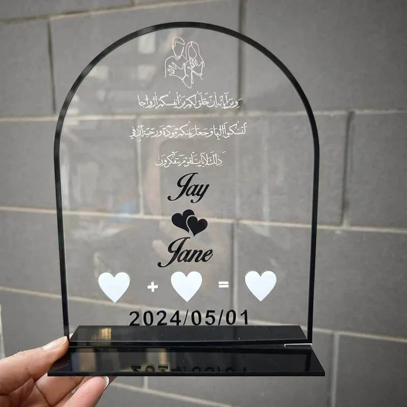 Personalized Wedding Acrylic Thumb Board Wedding Welcome Sign Mirror Acrylic Frame Wedding Party Decor Favor Enrich Your Wedding Good Vibrations