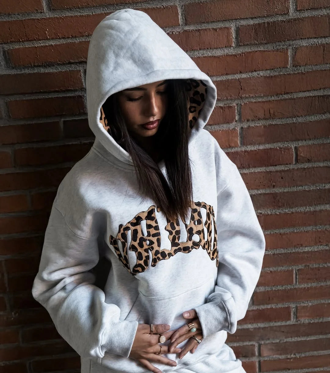 Fashion Hip Hop Retro Two Piece Sets Womens Patch Embroidery 2 Piece Sets Womens Outfits Street Outfits Loose Casual Hoodie Top Good Vibrations