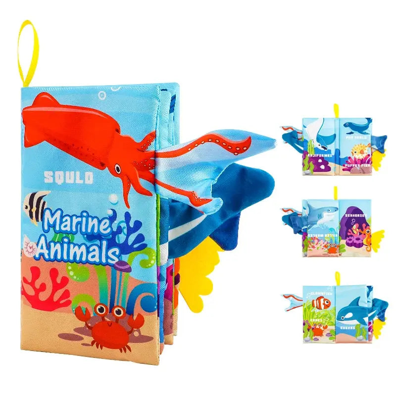 Baby Books Toys, Baby Books 0-6 Months, 3PCS Touch and Feel Cloth Crinkle Soft Books, Toys for 0-3-6-12-18 Months Infant Newborn Good Vibrations