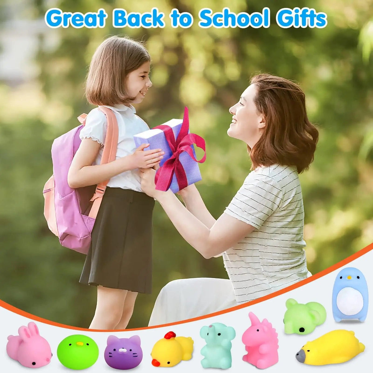 20/40/80Pc Squishies Mochi Squishy Toys Party Favors for Kids Mini Squishies Animal Stress Relief Toy School Birthday Gifts Good Vibrations