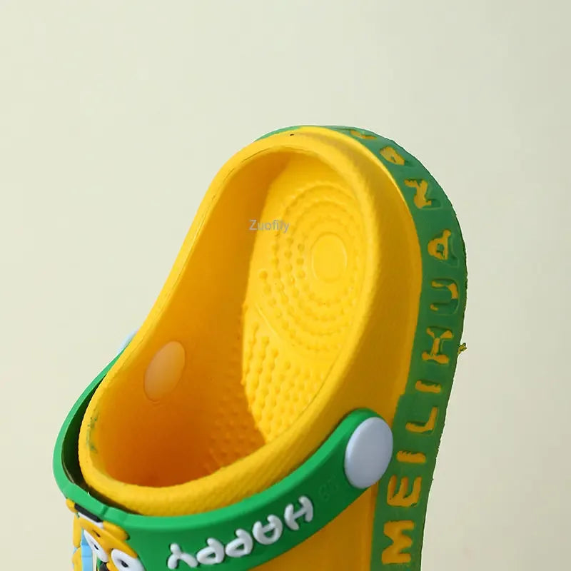 New Children Kids Baby Boys Girls Mules Clogs Summer Soft Sole Garden Beach Slippers Sandals Cave Hole Baby Shoes for Boys Girls Good Vibrations