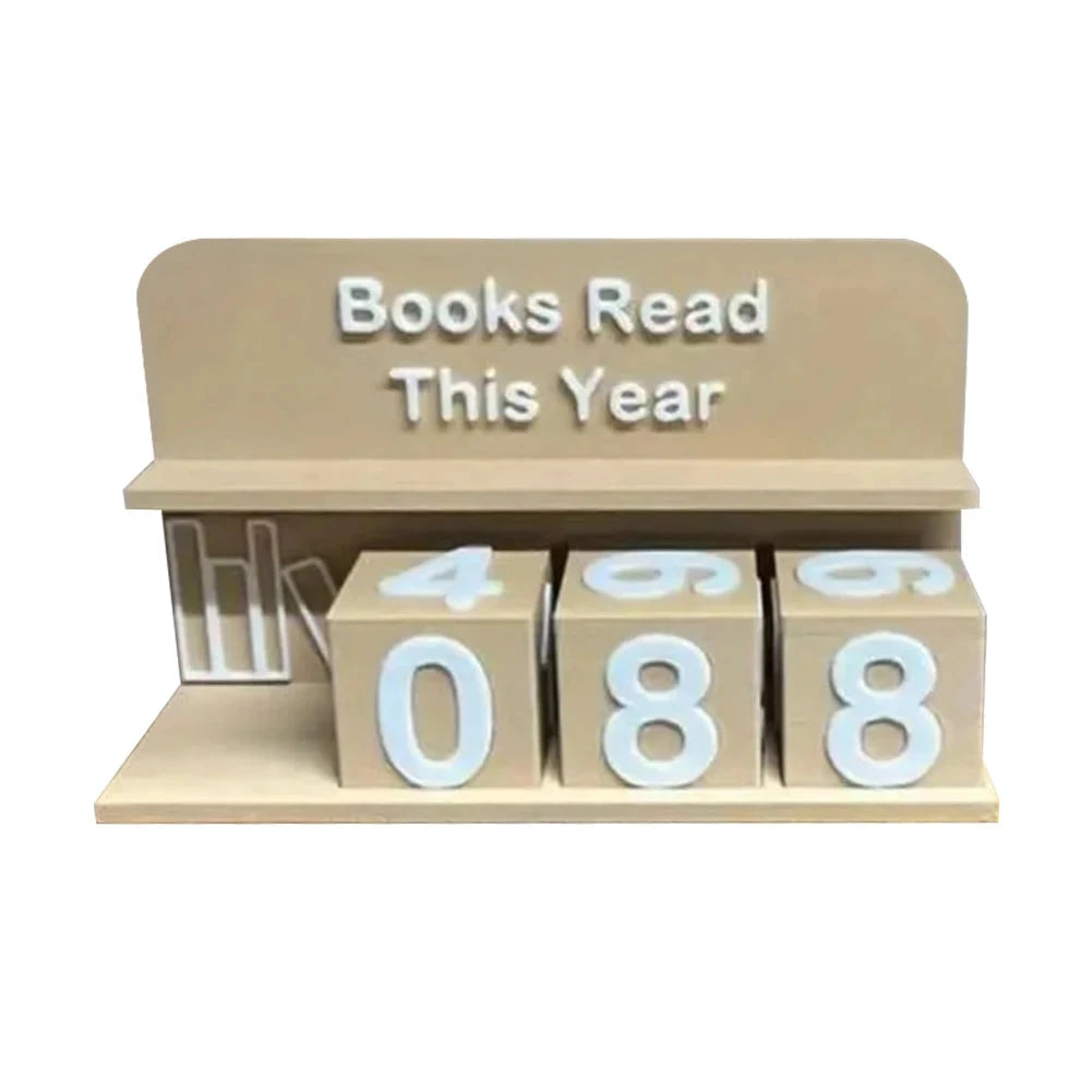 Books Read This Year Counting Ornaments 3D Printed Book Read Tracker Library Decor Ornament for Teachers Writers Library Lovers Good Vibrations