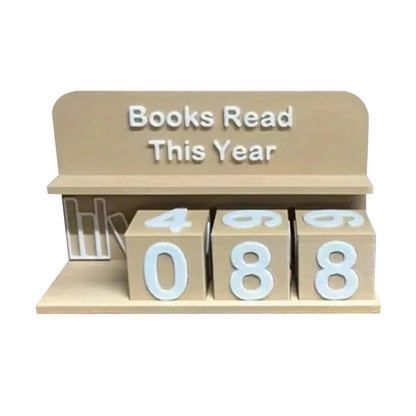 Books Read This Year Counting Ornaments 3D Printed Book Read Tracker Library Decor Ornament for Teachers Writers Library Lovers Good Vibrations
