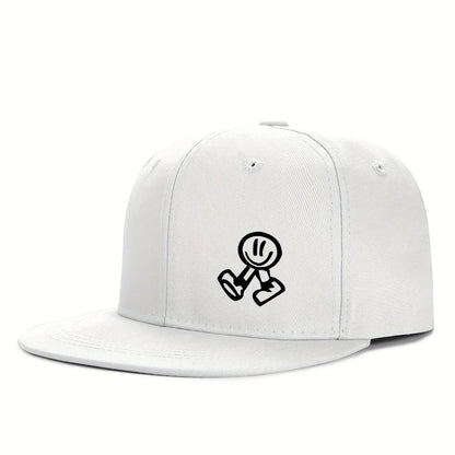 Hats for women in spring and summer, outdoor flat brimmed hats for men, hardtop breathable wide brimmed hip-hop hats, American s Good Vibrations