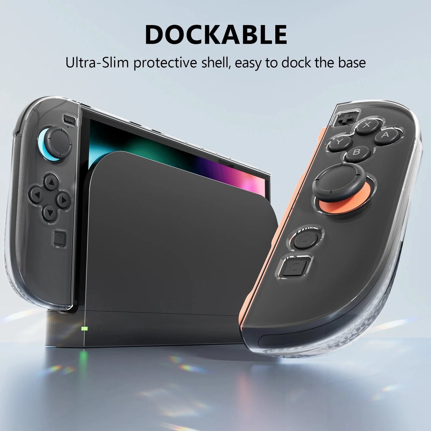 For switch 2, game console and controller protective case + tempered film + keycaps, PC  material, shockproof and wear-resistant Good Vibrations