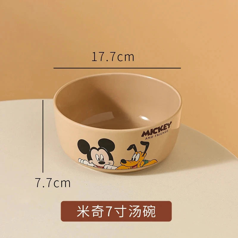 Mickey Minnie Ceramic Tableware Gift Couple Children's Home Cute High-Pretty Tableware Spoon Good Vibrations