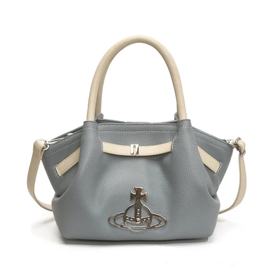 Classic Designer Paris Fashion Tote Messenger Purse Shopper Bag Elegant Leather Solid Color Commuter Good Vibrations