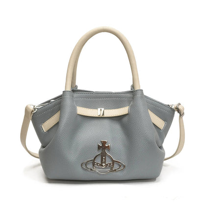Classic Designer Paris Fashion Tote Messenger Purse Shopper Bag Elegant Leather Solid Color Commuter Good Vibrations