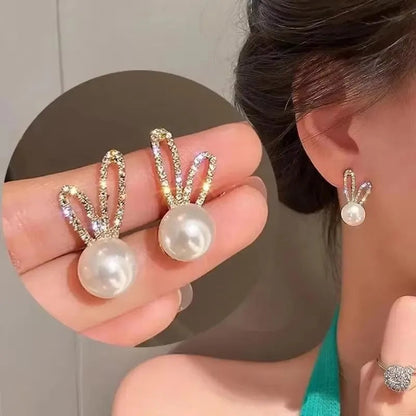 925 Silver Needle Korean Fashion Zircon Geometric Earrings For Women Jewelry 2026 Trending Luxury Crystal Cross Stud Earrings Good Vibrations