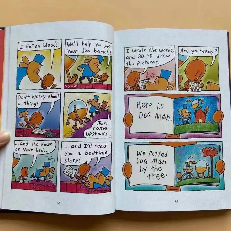 15Books Dog Man Detective Dog's Adventures Volumes 1-15 Hardcover New Edition Set Picture Book Comic Click-to-Read Version Good Vibrations