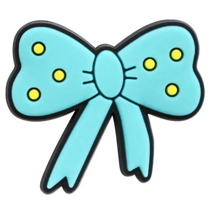 Cute Bow Shoe Charms for Crocs Accessories Decorations Shoe Clog Pin Kids Adults Party Favor Gifts Good Vibrations