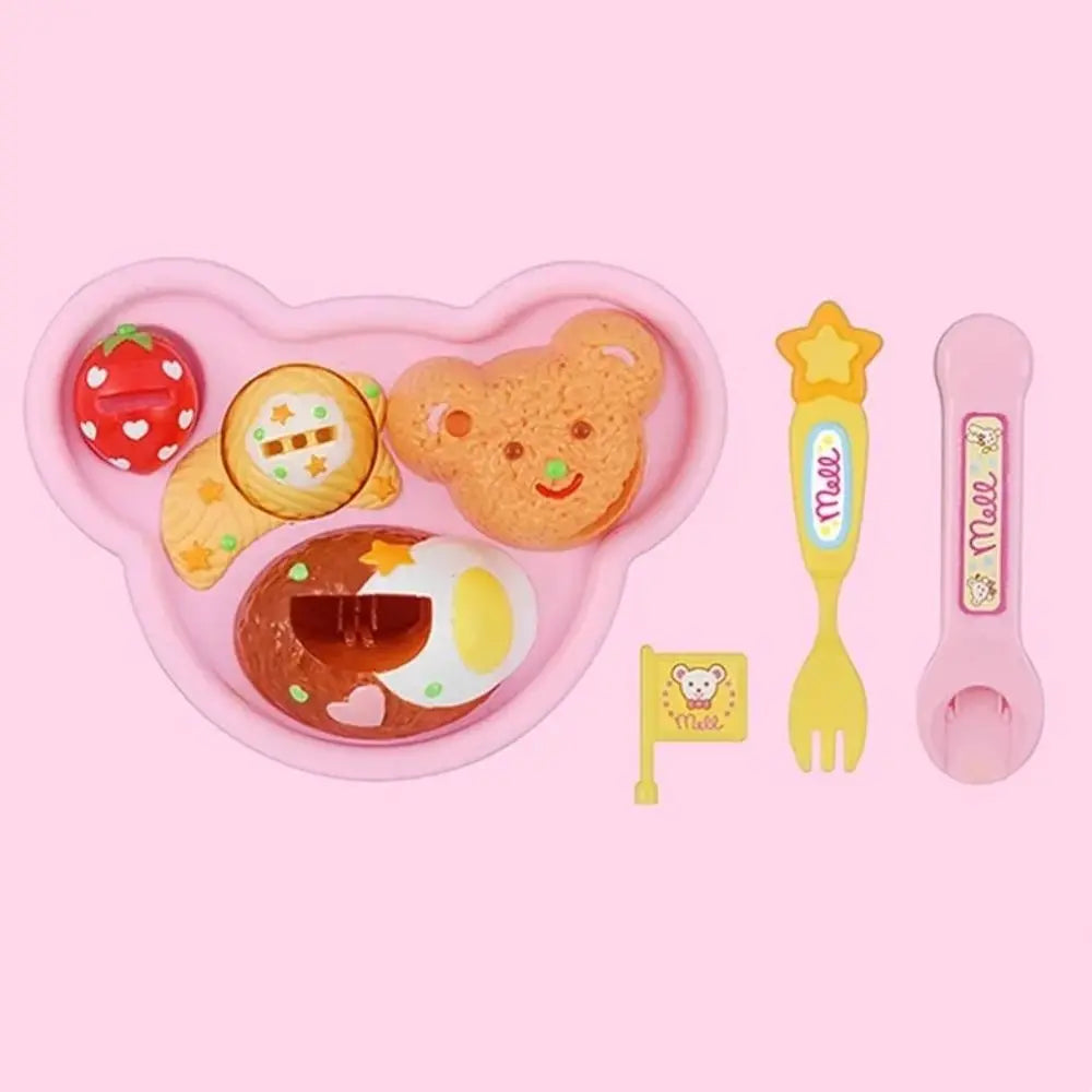 Fun Bear Box Food Feeding Toys Role Play Kitchen Toys Play House Toys Early Education Simulated Pudding Feeding Set Good Vibrations