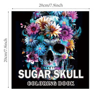 24 sheets Coloring Books Skull Halloween Devil Coloring Books Adult Coloring Books Graffiti Creative Illustrations Good Vibrations