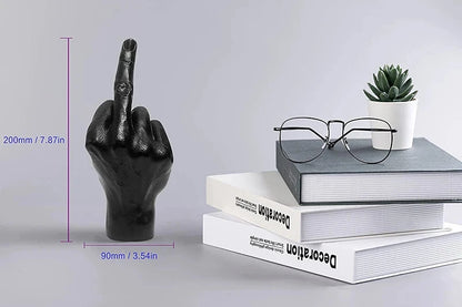 Desk Ornaments Of Middle Finger Statue Upright Middle Finger Arts Crafts Desktop Gesture Figurine Sculpture Living Room Dec Good Vibrations