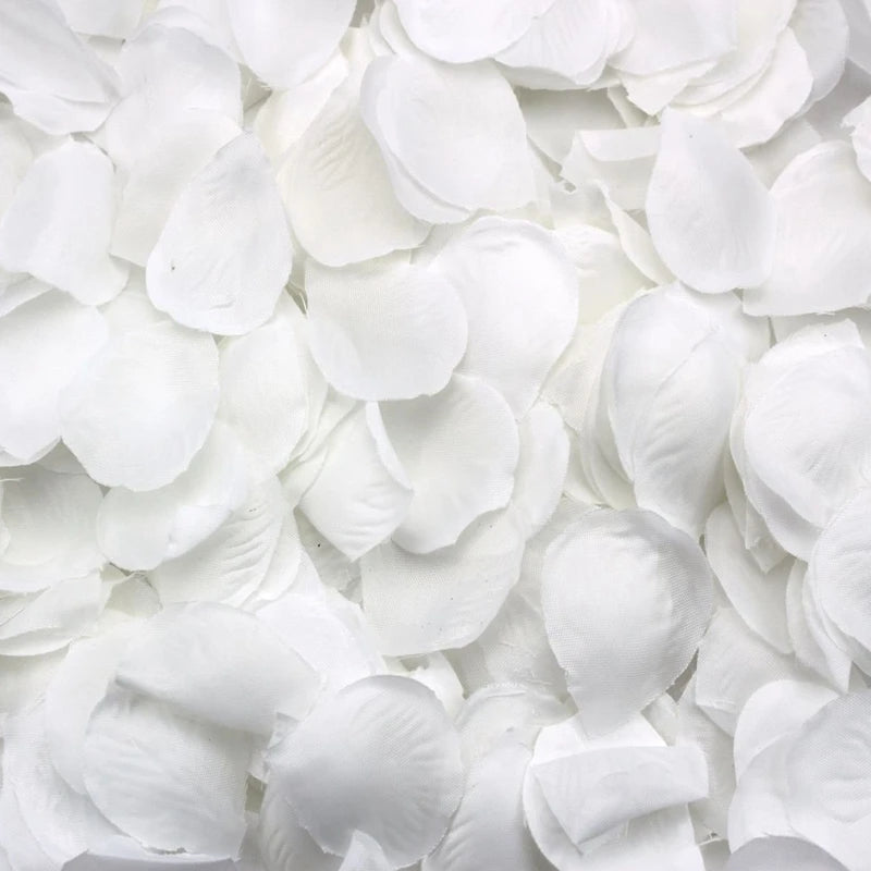 500 Rose petals  scattered white decoration Wedding Party Good Vibrations