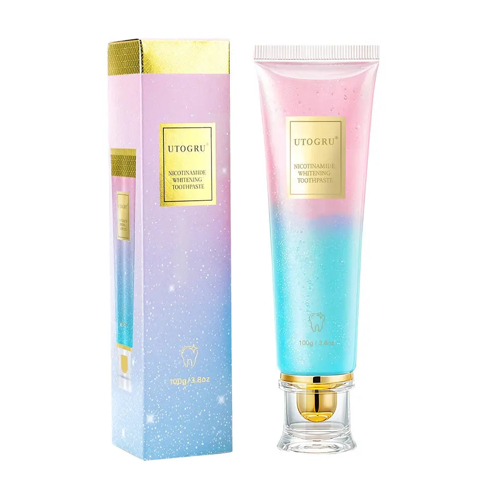 Whitening Toothpaste Nicotinamide Dazzling Toothpaste Remove Plaque Stains Teeth Oral Hygiene Clean Fresh Breath Teeth Care 100g Good Vibrations