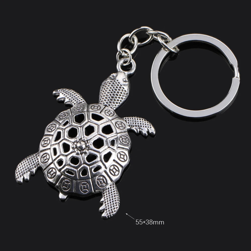Fashion Animal Women Keychain Car Moon Cat Dog Love Heart Key Chain Friends Gift Jewelry Bag Pendant Wing Evil Eye Angel Turtles Good Vibrations
