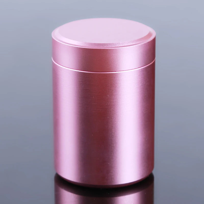 New Airtight Smell Proof Container Quality Stainless Steel Mini Tea Cans Herb Stash Jar Tea Coffee Storage Box Tea Caddies Box Good Vibrations Adult Super Store