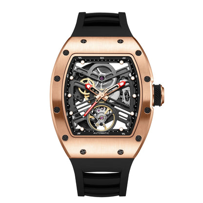 Fashion Sports Waterproof Automatic Watch OEM Barrel Case Mechanical Wristwatch Wholesale Latest Design Good Vibrations