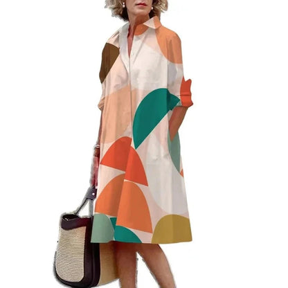 Plus Size Plus Size Women's Loose Dress Cross-Border Summer New Style Fashionable Polyester Fiber Material Big Code Women's C... Good Vibrations