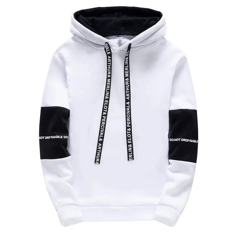 Men's Hoodies Long Sleeve Casual Printing With Letter Sweatshirts New Spring Hip Hop Pullover Sports Top Male Hooded Sweatshirts Good Vibrations