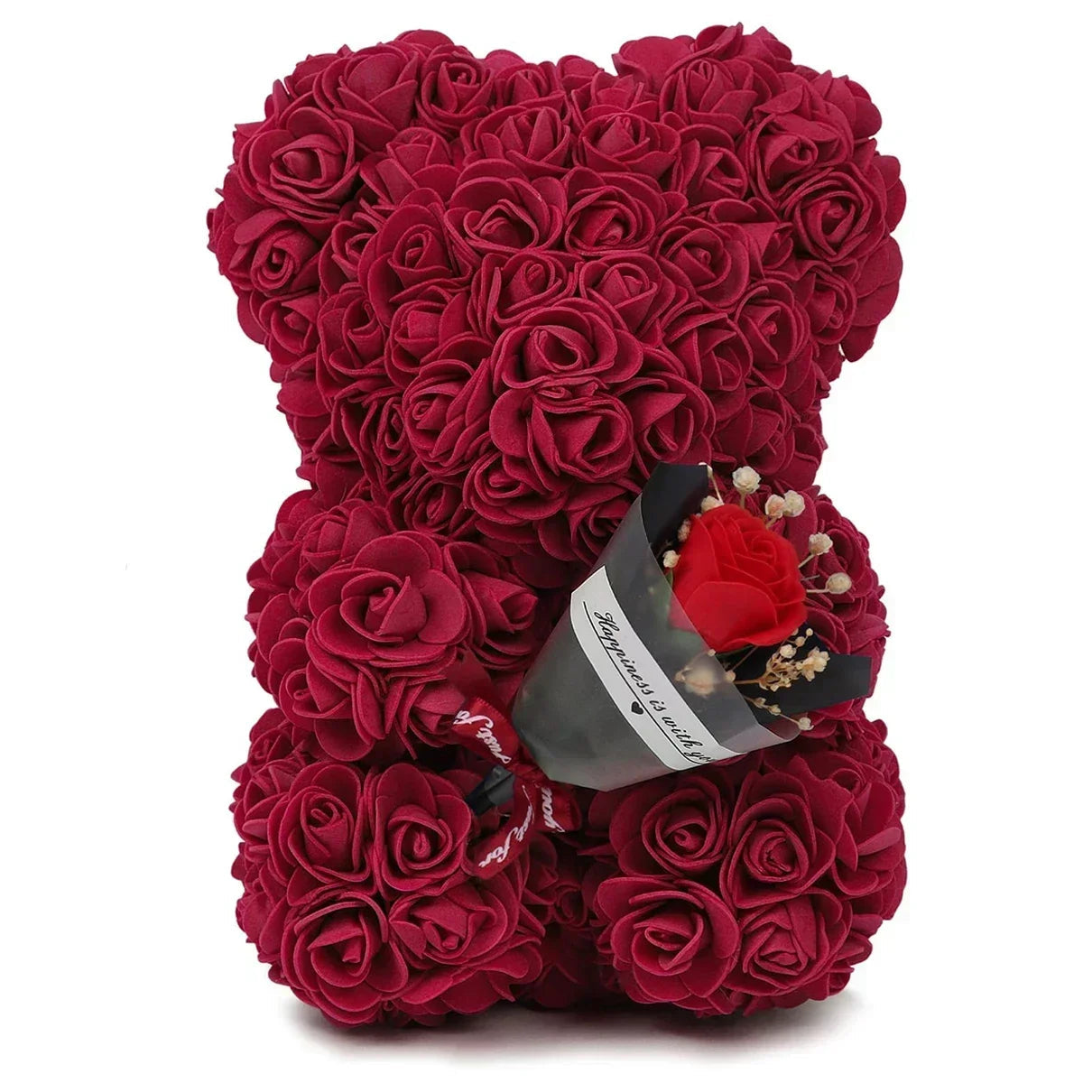 Rose Teddy Bear Artificial Flower Anniversary Valentines Day Birthday Gift Mothers Day Mom Gifts Girlfriend Birthday Gifts Women Good Vibrations