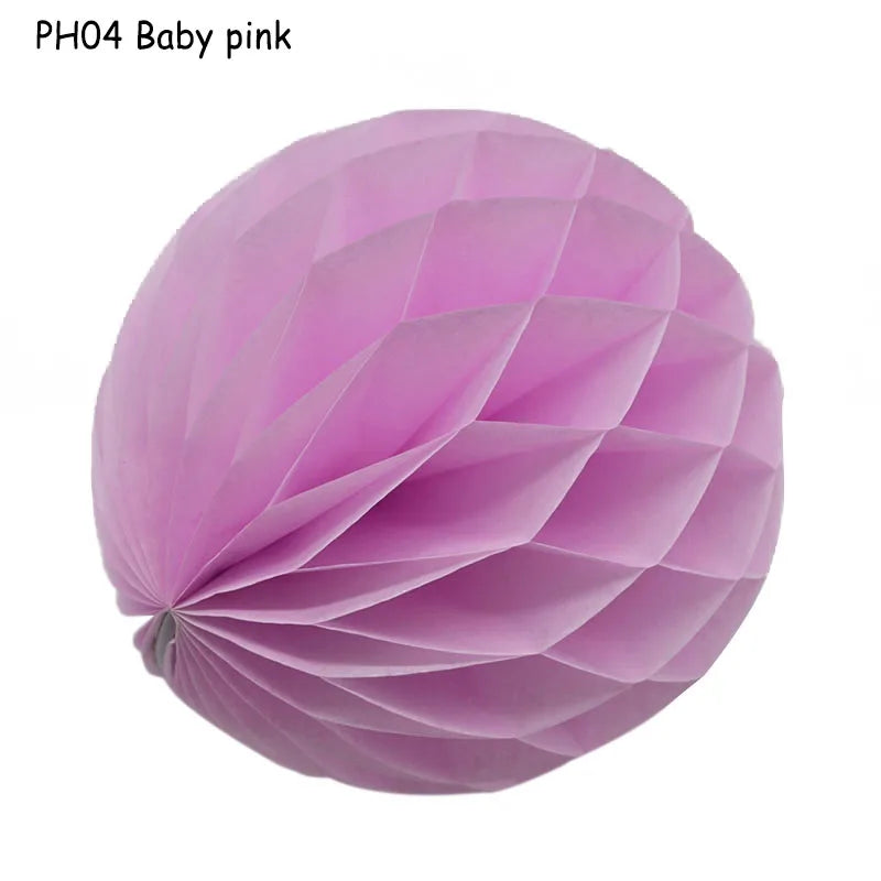 5pcs/lot 10/15cm Decorative Paper Honeycomb Ball Pastel Flower Wedding Kid Birthday Party Decoration Baby Shower Supplies8Z Good Vibrations