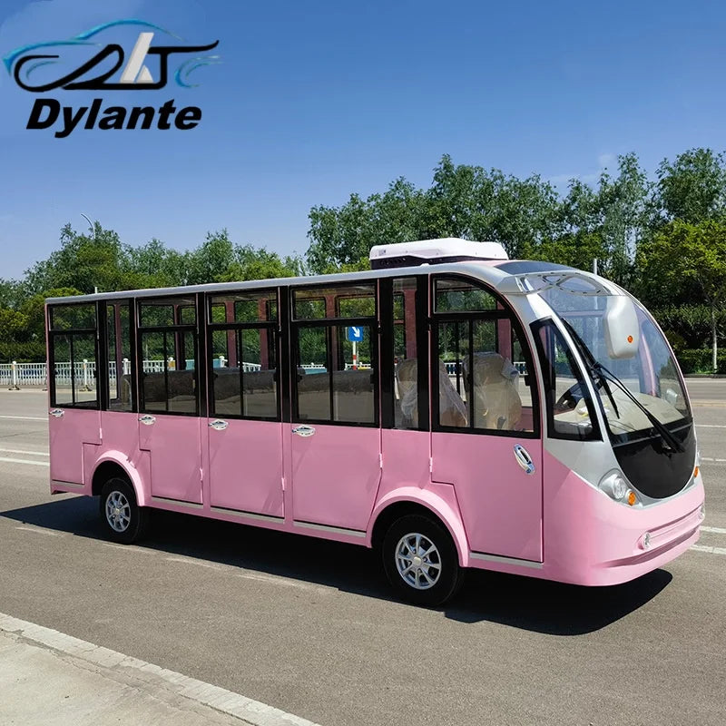 2025 Manufacturer Affordable New Electric Car Closed Tourist Bus 11 Seater Lithium Battery Electric Tour Bus Safe And Reliable Good Vibrations