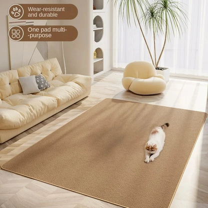 Pet mat, cat scratch mat imitation sisal carpet anti-cat claw large mat autumn and winter wear resistant to crumbs toy supplies Good Vibrations